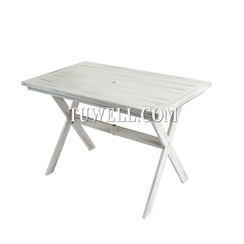Folding aluminum table