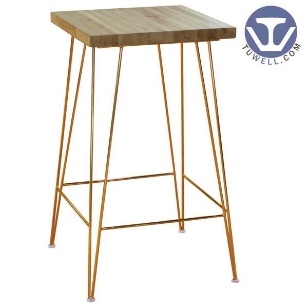 Steel wood bar table