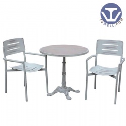 Aluminum wood table