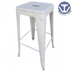 Steel barstool with mesh