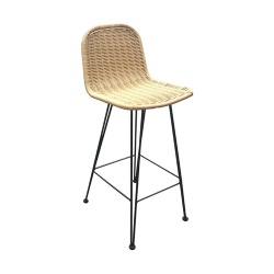 TW8729-L Steel Rattan bar stool