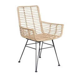 TW8710 steel rattan chair