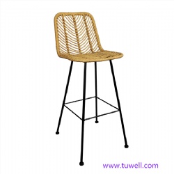 TW8728-L Steel Rattan Bar Stool